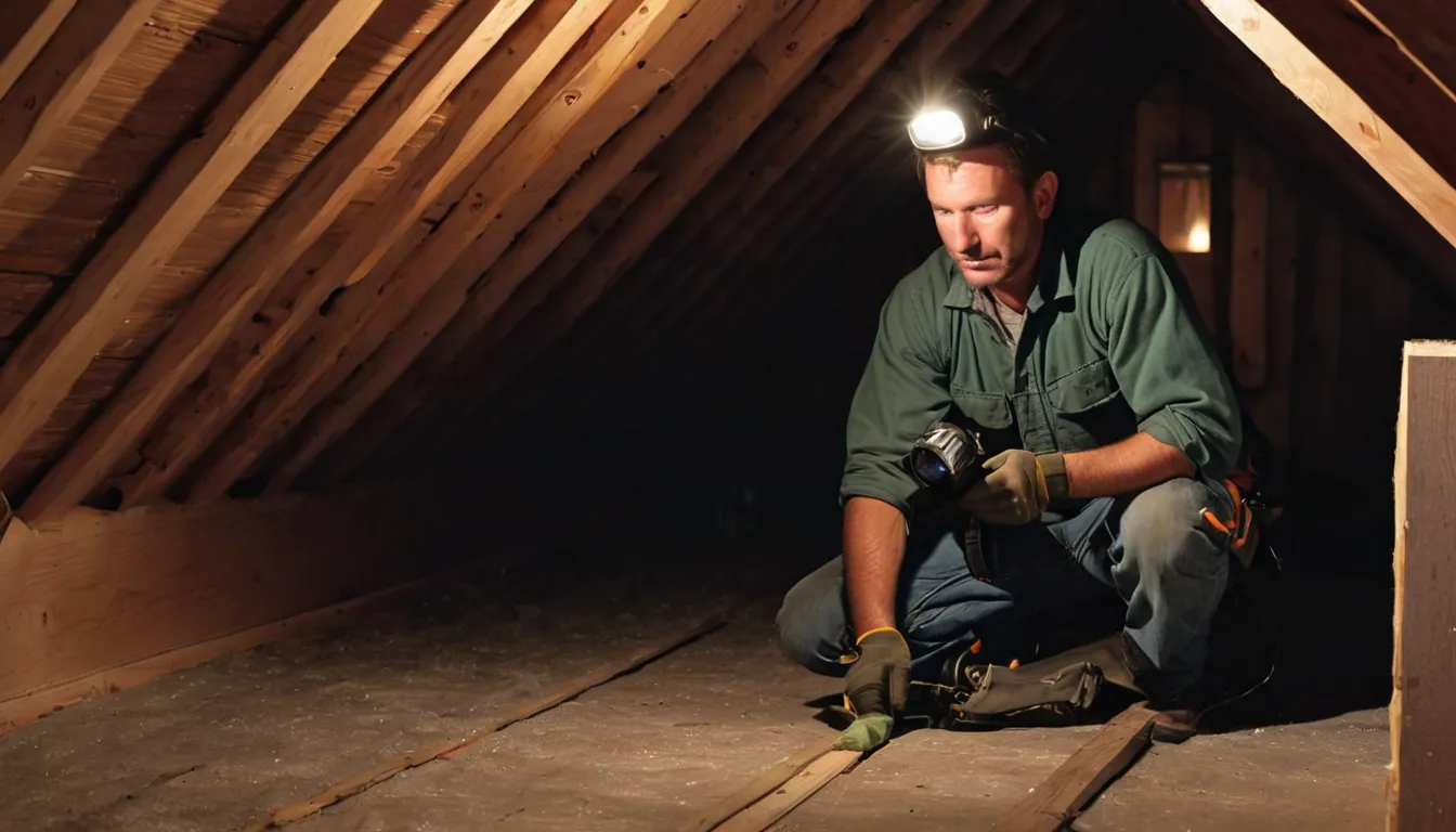 A local provider inspecting an attic for rodent and wildlife entry points in a home near Commerce City